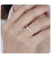 Cute Minimalist Designed Silver Ring NSR-4130